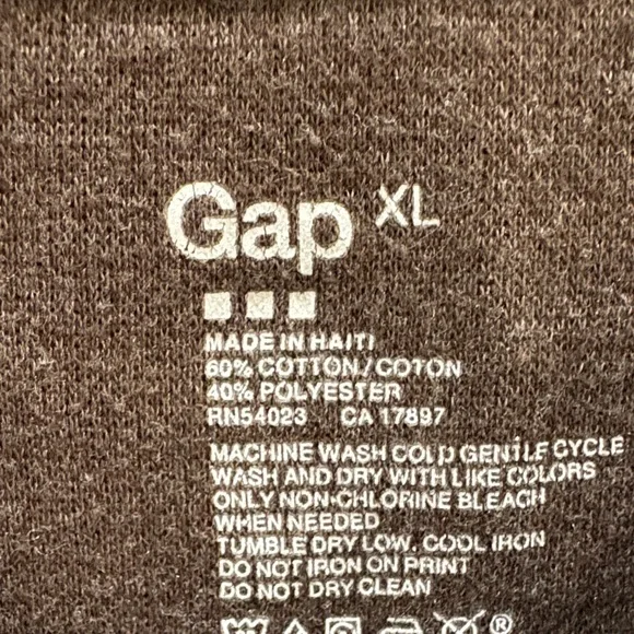 GAP Dark Brown Long Sleeve Men's  XL - Picture 2 of 3